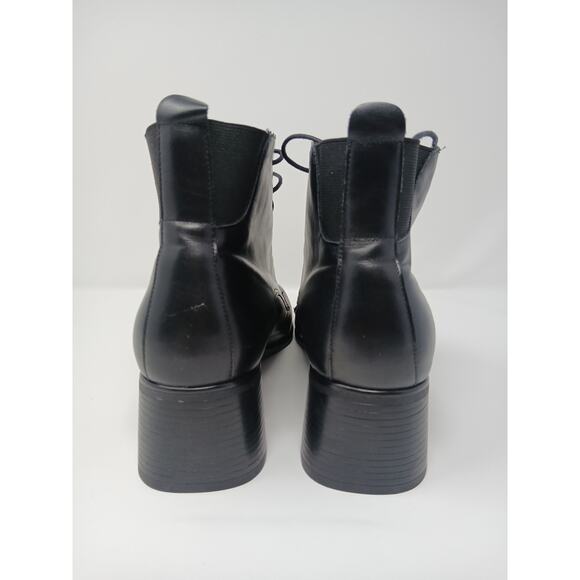 Munro Women Boots Size 11 Black Leather Ankle Booties Side Zip Comfort Shoes Y2k - Picture 7 of 13